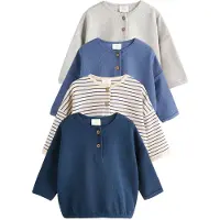 Next Shirts marin / safir / taupe / grå-meleret