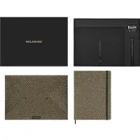 Moleskine samlersæt Shine, mappe + Kaweco kuglepen, linjeret notes, metallisk guld