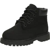 Timberland Timberlandunisex til børn. TB1128070011 Premium 6 tommer snørestøvle i læder Sort (37.5), Fast, Blonder, Casual, Udendørs, børnetøj
