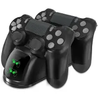 INF Dobbelt ladestation til to PS4/PS4 Slim/PS4 Pro-controllere