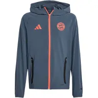 Adidas Bayern München Træningsjakke Tiro 25 Competition Vis Tech Travel - Grå/Orange - , størrelse Large
