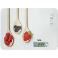 Laica KS5020, Elektronisk køkkenvægt, 20 kg, 1 g, Flerfarvet, Hvid, Bordplade, Rektandel