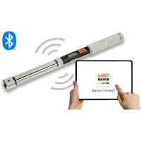 Bahco Bluetooth Slim Moment-og Vinkelmomentnøgle Med Hukommelse Og Udskifteligt Rektangulært Hoved 7-135 Newtonmeter