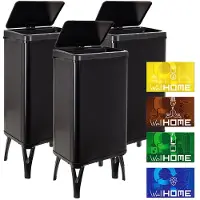 Wellhome Smarte Skraldespande 50l 3 Enheder