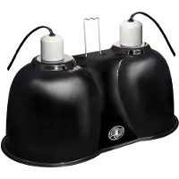 Zoo med Kombination Dyb Dome Dobbelt Lampeholder