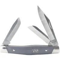 Buck Stockman Gray Nickel Silver