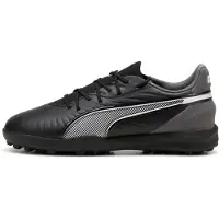 Puma King Match TT Eclipse - Sort/Hvid/Grå Børn - Turf (TF), størrelse 38
