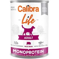 Calibra Life Can Adult Vildsvin Med Blåbær 6x400g Hundefoder