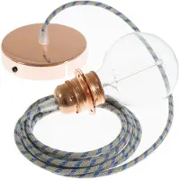 Creative Cables Rd55 Stripes 50 Cm Hængende Lampe Pendel Til Lampeskærm