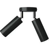 Creative Cables Med Bulb Lampe Med 2 Pærer Tub-e14-skærm Og Rund Roset
