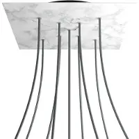 Creative Cables Krovnq409xf105 Xxl Rose-one Square Carrara Marble Rose Kit