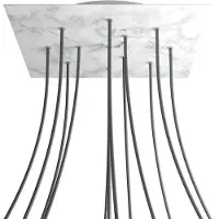Creative Cables Kroq4012f105 Xxl Rose-one Square Carrara Marmor Rose Sæt