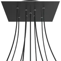 Creative Cables Krovnq409xf103 Xxl Rose-one Square Matte Black Rose Kit