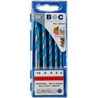 Bohrcraft Murbor 4-10 Mm 5 Stykker