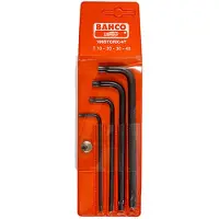 Bahco Set Of 4 Long Phosphated Torx Allen Keys T10-t40 Set Unbrakonøgle