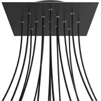 Creative Cables Krovnq4015f103 Xxl Rose-one Square Mat Sort Rosesæt