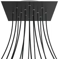 Creative Cables Kroq4014f103 Xxl Rose-one Firkantet Mat Sort Rose Kit