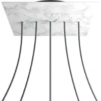 Creative Cables Krovnq405lf105 Xxl Rose-one Square Carrara Marmor Rose Sæt