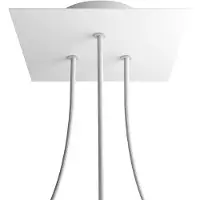 Creative Cables Kroq203tf102 Rose-one Square Mat Hvid Rose-sæt