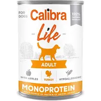 Calibra Life Can Adult Kalkun Med æbler 6x400g Hundemad