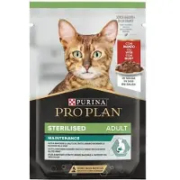 Purina Pro Plan Steriliseret Kat Snacks Med Kød 85g 26 Enheder