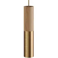 Creative Cables Tub-e14 Træ-og Metalrør Til Spotlight Med Dobbeltringslampeholder