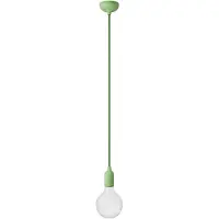 Creative Cables Med Bulb Silikone Farverig Pendellampe Med Tekstilkabel