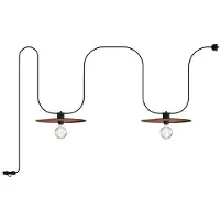 Creative Cables Med Bulb Eiva Ip65 Eiva Ip65 Bærbar Udendørs Guirlande Med 2 Skærme-