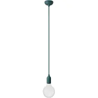 Creative Cables Med Bulb Silikone Farverig Pendellampe Med Tekstilkabel