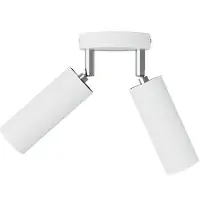 Creative Cables Lampe Med 2 Pærer Tub-e14-skærm Og Rund Roset