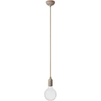 Creative Cables Med Bulb Silikone Farverig Pendellampe Med Tekstilkabel