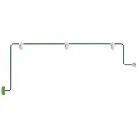 Creative Cables Eiva Ip65 Eiva Ip65 Udendørs Guirlande Med 3 Lys Og Roset