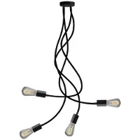 Creative Cables Med Bulb Flex 90 Artikuleret Loftlampe Med Diffust Lys Med St64 Led-pære-