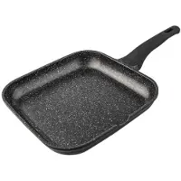 Supreme Fast Håndtag I Glat Sten Til Grill 24 Cm