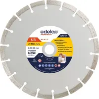 Edelco U3 Universal Konstruktionsskiven Med Diamant 230x22 Mm