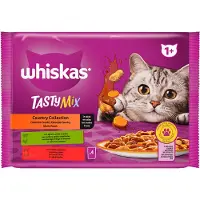 Whiskas Tasty Mix Country Vådfoder Til Katte 4x85g 13 Enheder