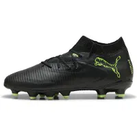 Puma FUTURE 8 PRO FG/AG Football Boots Youth, Shoes, Black/Fizzy Light/Green Terrain, 30