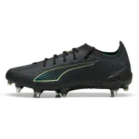 Puma ULTRA 6 ULTIMATE MxSG Football Boots Unisex, Shoes, Black/Fizzy Light/Green Terrain, 45