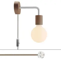 Creative Cables Med Bulb Spostaluce Trælampe Med Buet Forlængelse