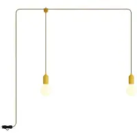 Creative Cables F-snake Eiva Udendørslampe Med 2 Bærbare Lamper Med Pære