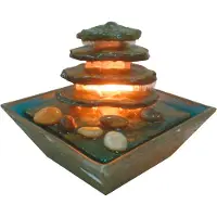 The Garden People Piramid In Natural Stone Dekorativt Springvand