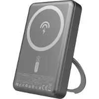 Dudao K28 10000mAh PD 22.5W MagSafe Powerbank with Metal Case and Ring Stand - Gray - 10000 mAh