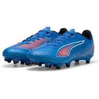 Puma ULTRA 6 PLAY FG/AG Football Boots Unisex, Shoes, Ultra Blue/White/Glowing Red, 44.5