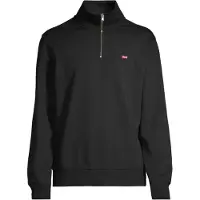Levi's Sweatshirt 'Original Housemark Quarter-Zip Pullover' rød / sort / hvid