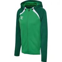 Hummel Sportssweatjakke 'LEAD 2.0' gran / neongrøn / hvid