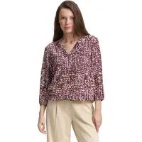 Tom Tailor Bluse gammelrosa / mørkerød / offwhite