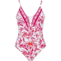Olympia Badedragt pink / lyserød / hvid