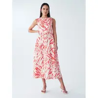 BWLDR Sommerkjole 'Zenay' koral / hvid