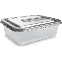 Caso VacuBoxx Inox XL 4.5 vakuumbeholder i glas på 4,5 l med låg i rustfrit stål