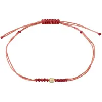 Pilgrim Armbånd ' Birthstones ' rød / perlehvid